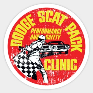 Dodge Scat Pack Clinic - Burnout distressed Sticker